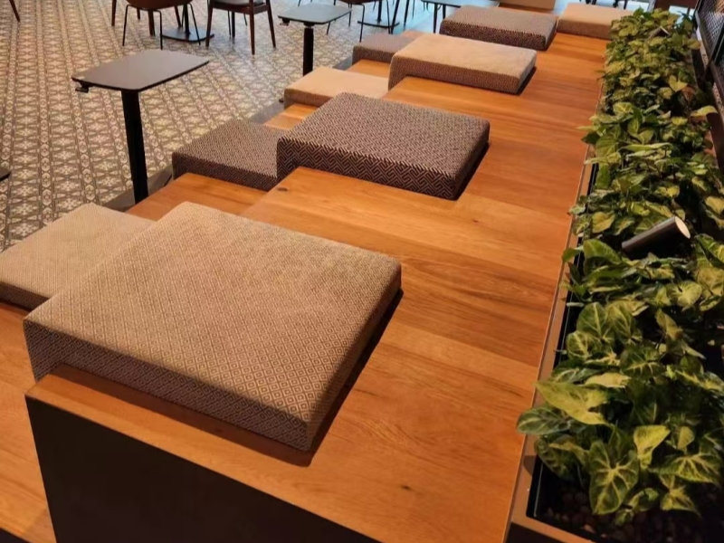 commercial wspc flooring, heavy duty spc flooring, wood veneer flooring for business space